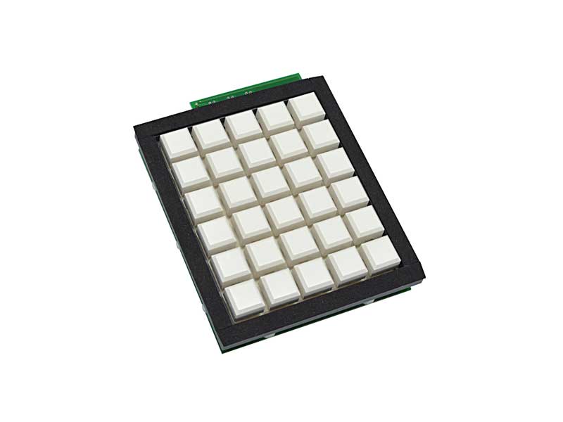 Teclado programable de integración 30 teclas color blanco USB. |