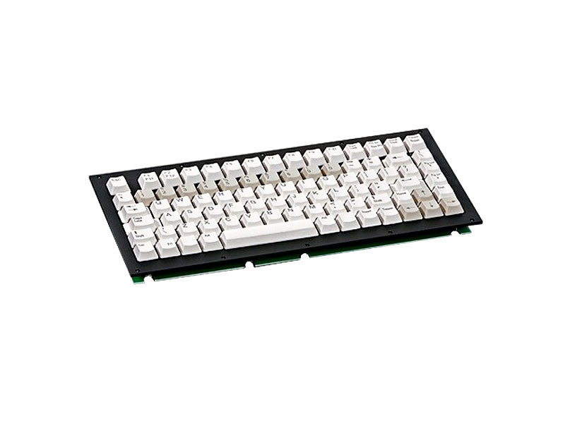 Teclado personalizado compacto con 86 teclas en color blanco y gris de  pequeñas dimensiones para integrar en paneles y maquinaria.