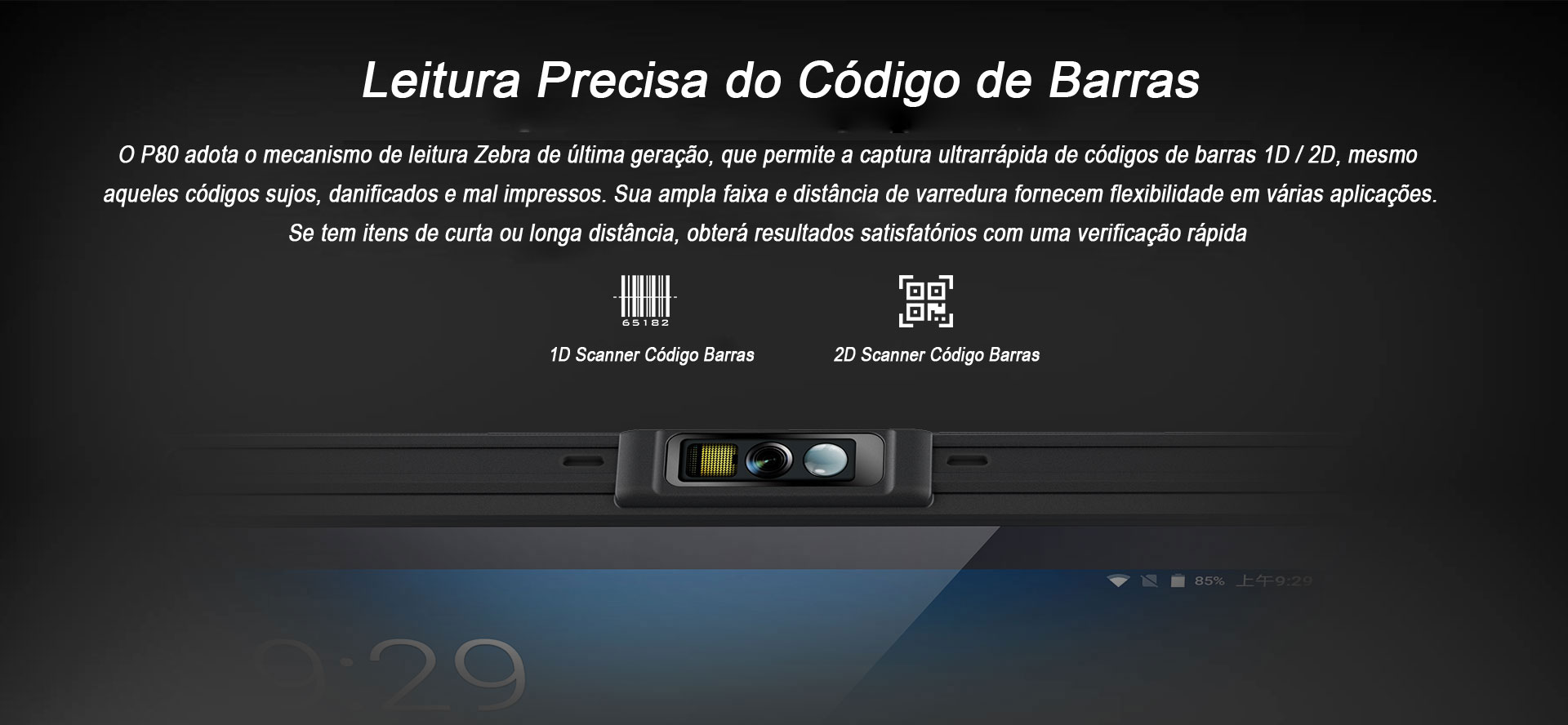 Tablet Industrial P80 Chainway Android Codigo do Barras Tablet Industrial P80 Chainway Android Codigo do Barras