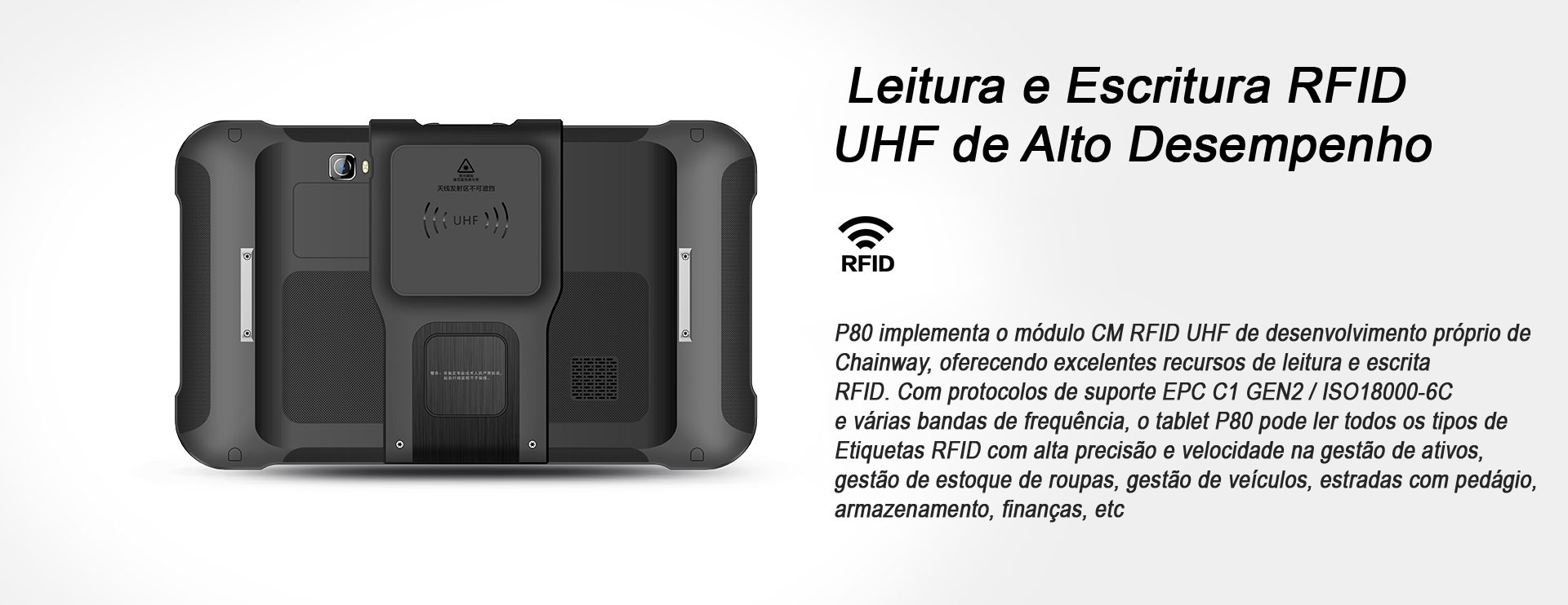 Tablet P80 Chainway Android Alto Rendimento Tablet P80 Chainway Android Alto Rendimento