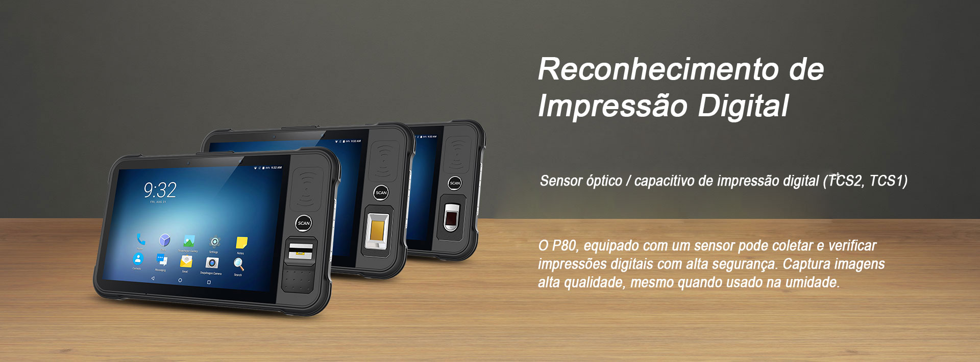 Tablet Industrial P80 impressao digital Tablet Industrial P80 impressao digital