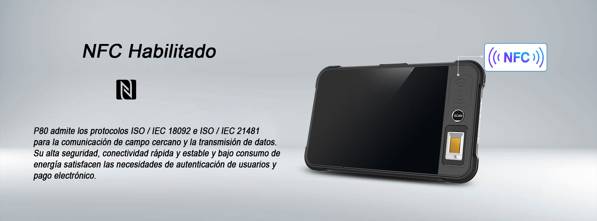 industrial tablet chainway P80 Leitor de impressão digital 