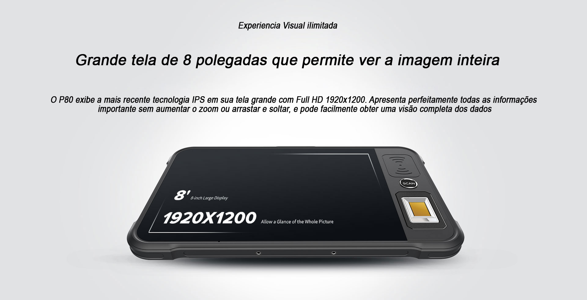 Tablet P80 Chainway Android Tela Tablet P80 Chainway Android Tela