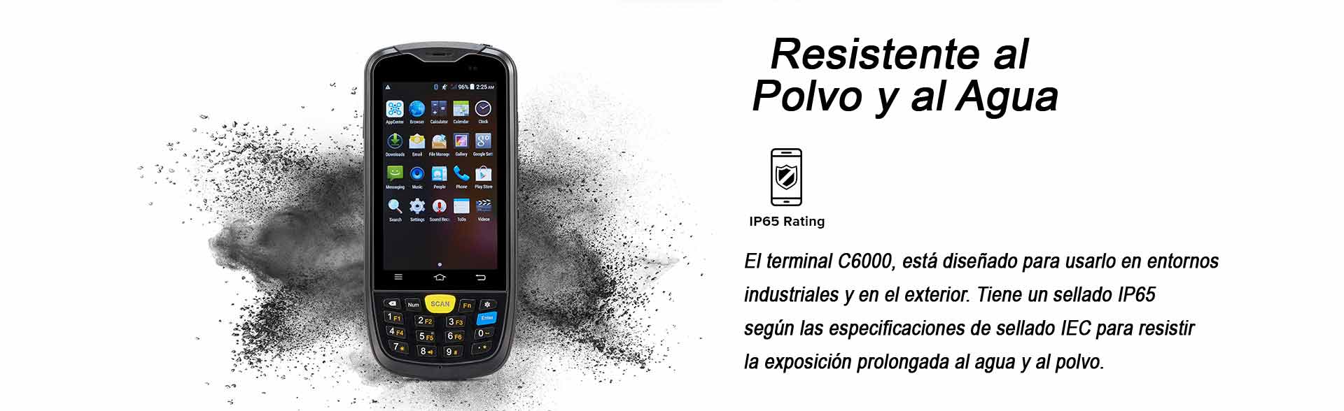 Terminais Portatil C6000 Resistente água e poeira