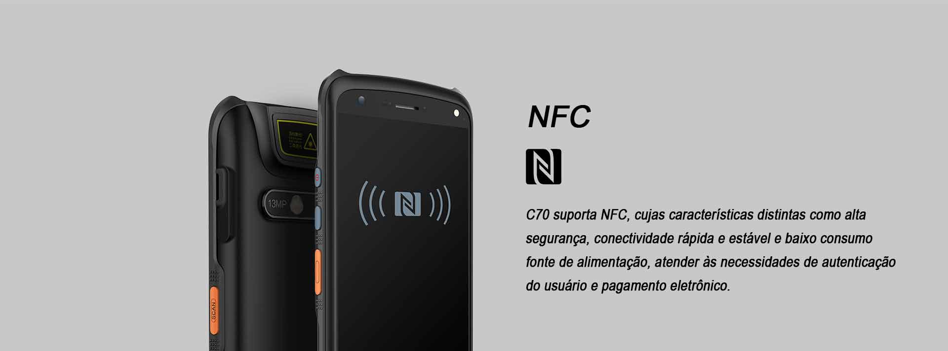 07_C70 Terminal Móvel C70 Chainway Android NFC