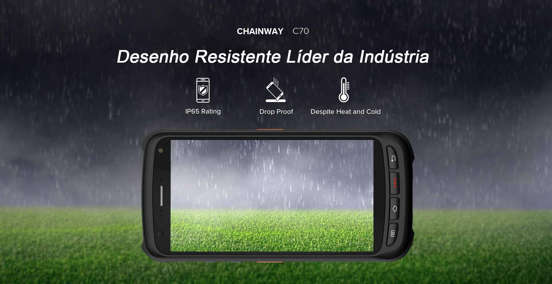 Terminal Móvel C70 Android chainway Resistente Terminal Móvel C70 Android chainway Resistente