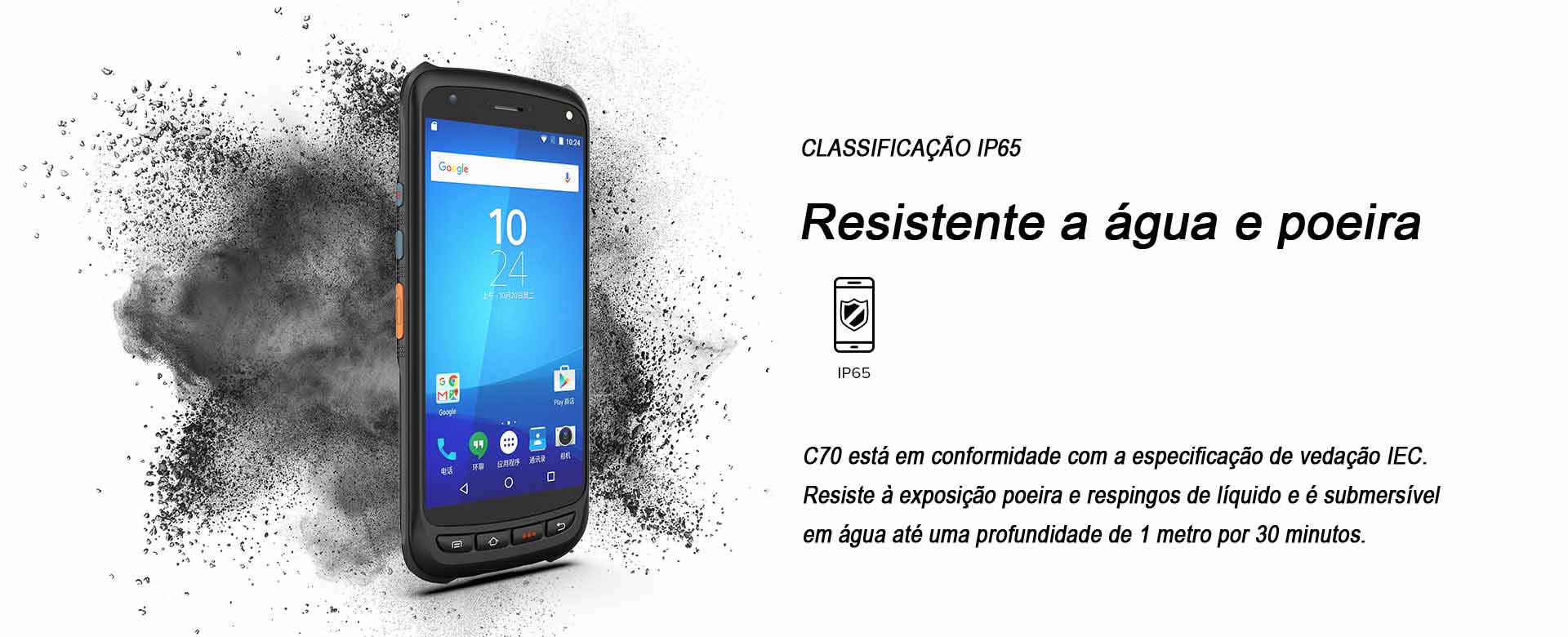 14_C70 Terminal Móvel C70 Android Chainway Água poeira