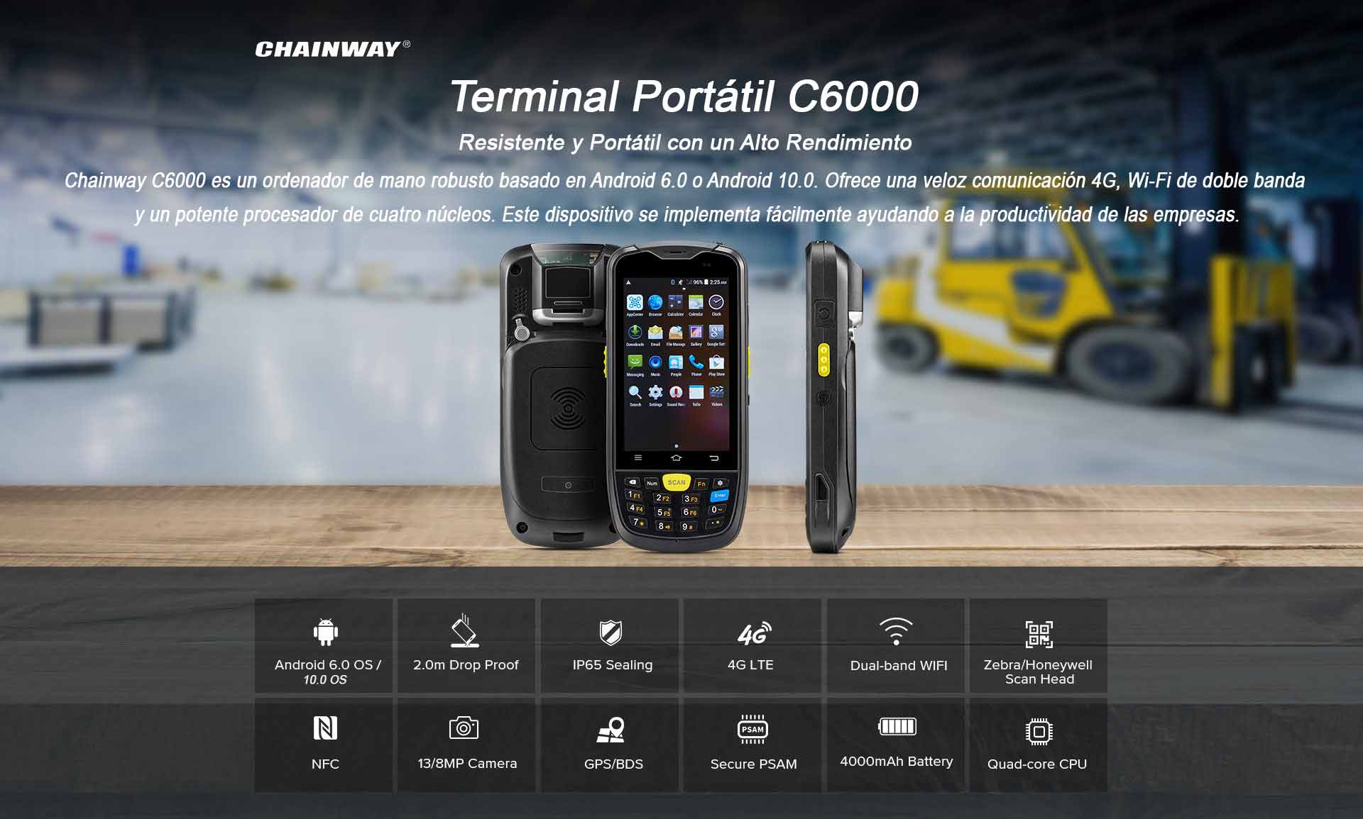 C6000 portable terminal Android